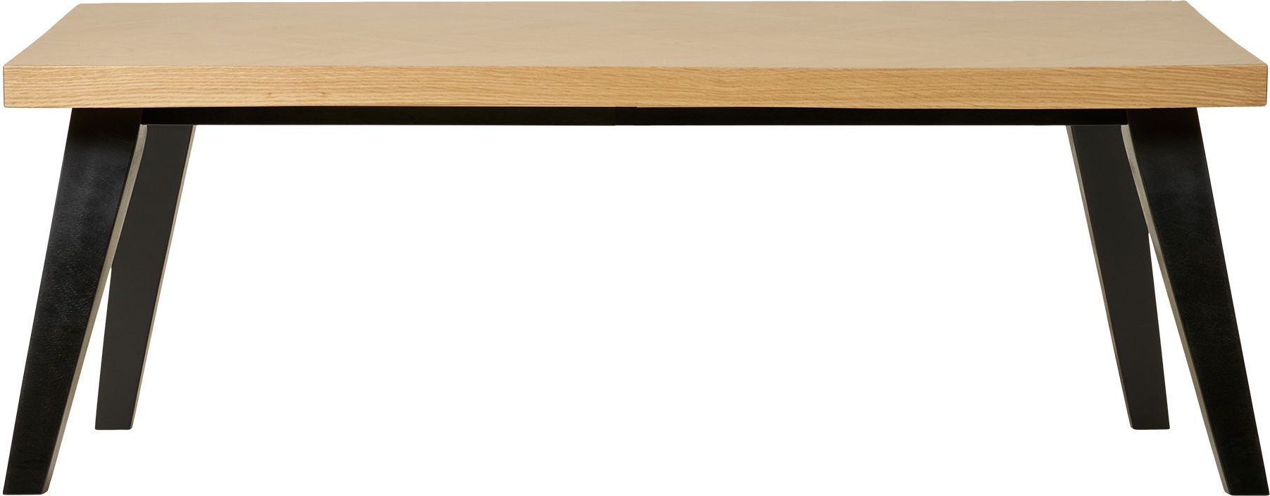 Amora soffbord med fiskbensm�nster 120 x 60 cm - Ek/svart