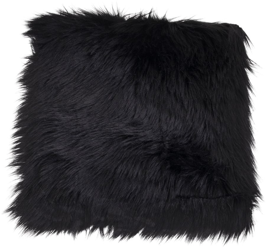 Lammskinn imitation - Svart - 40x40