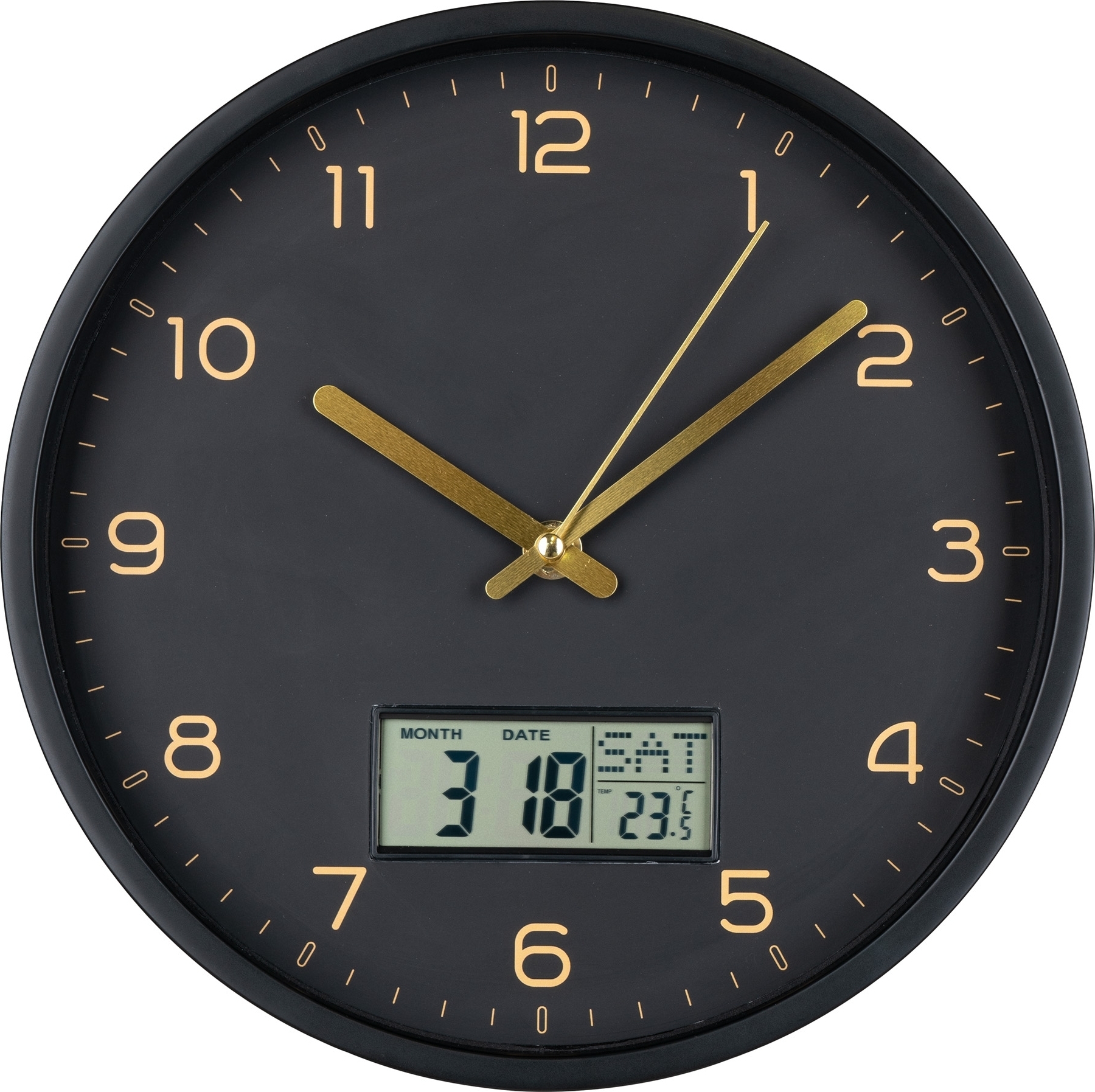 Amiens v�ggklocka - Svart