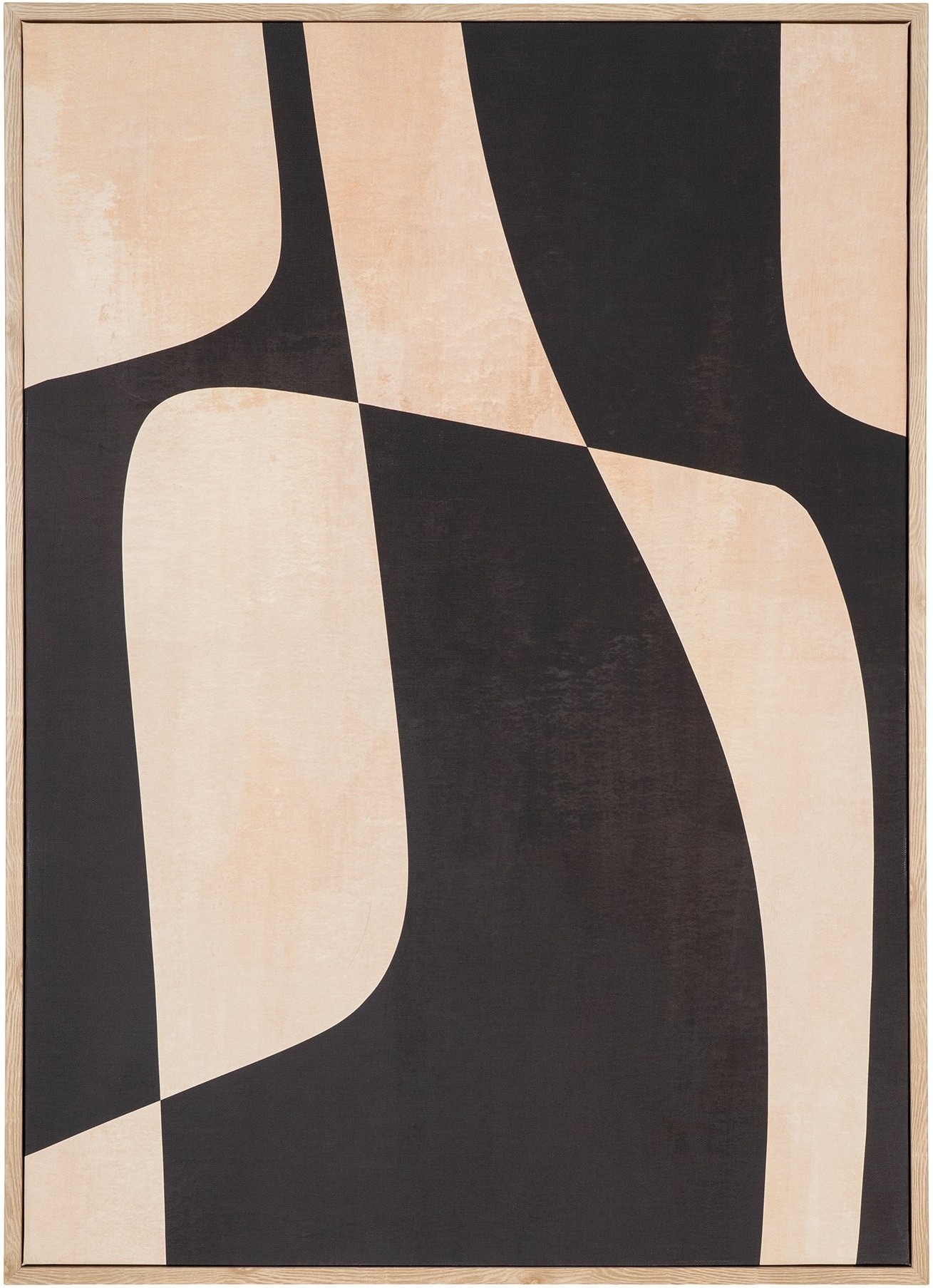 Cape Town canvastavla 50 x 70 cm - Svart/Beige