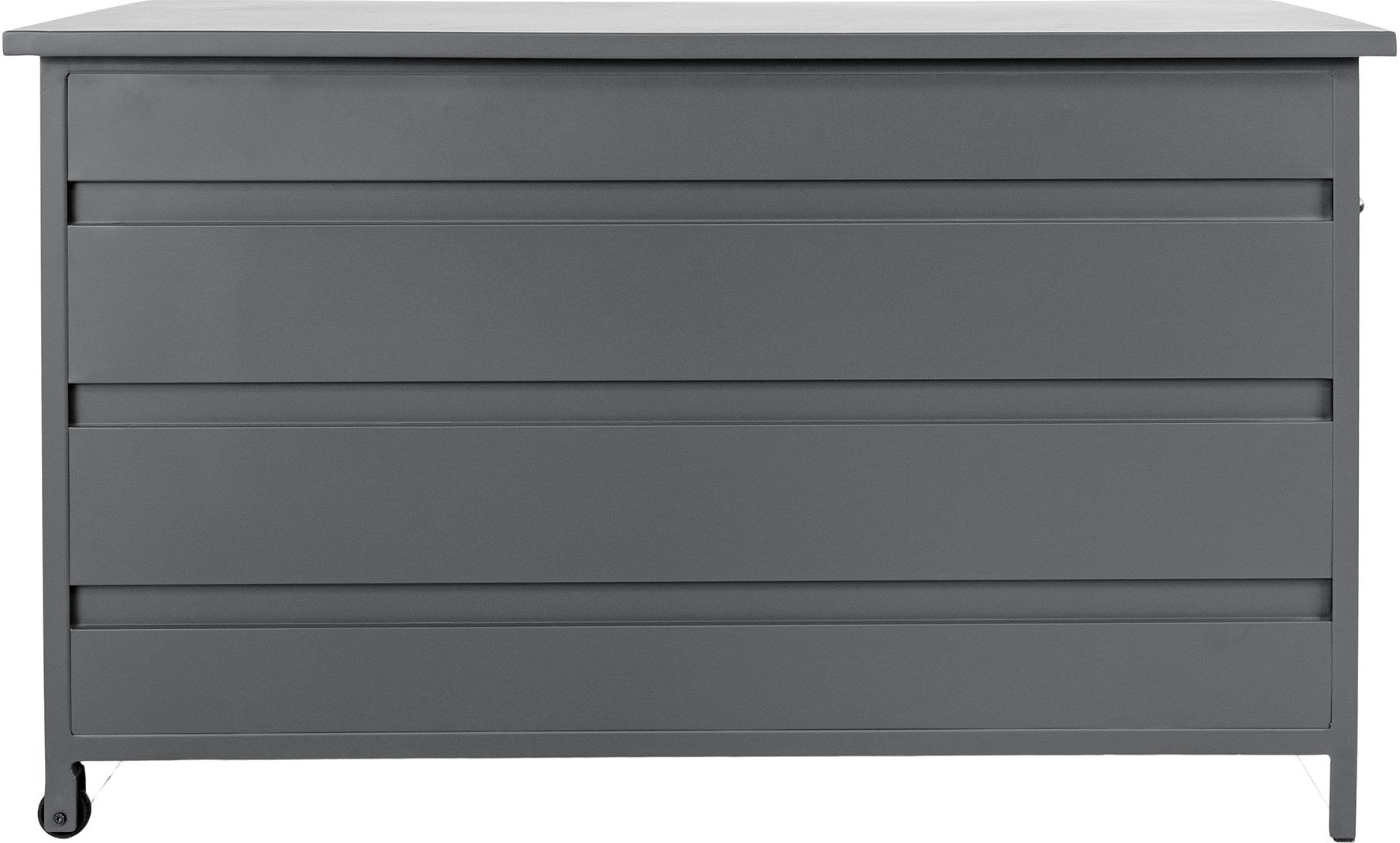 Cassis kussenbox 160 x 82 cm 650 Liter - Grijs aluminium