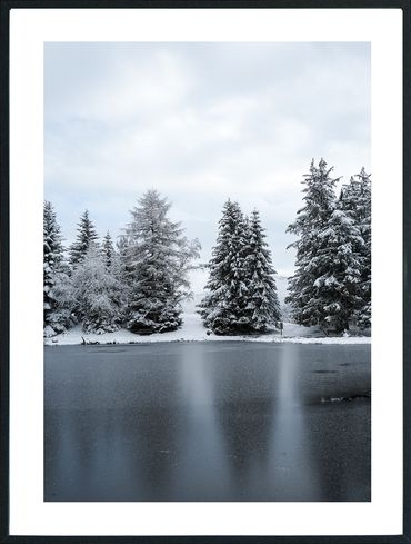 Posterworld - Motiv Frozen lake - 50x70 cm