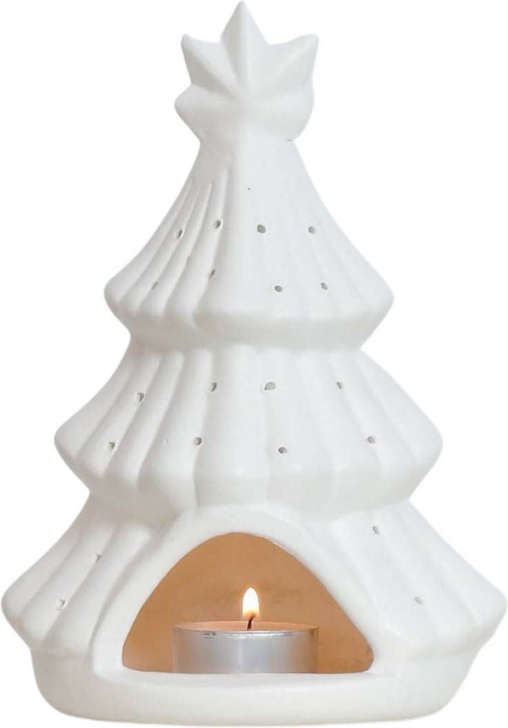 Julgran ljuslykta - Vit