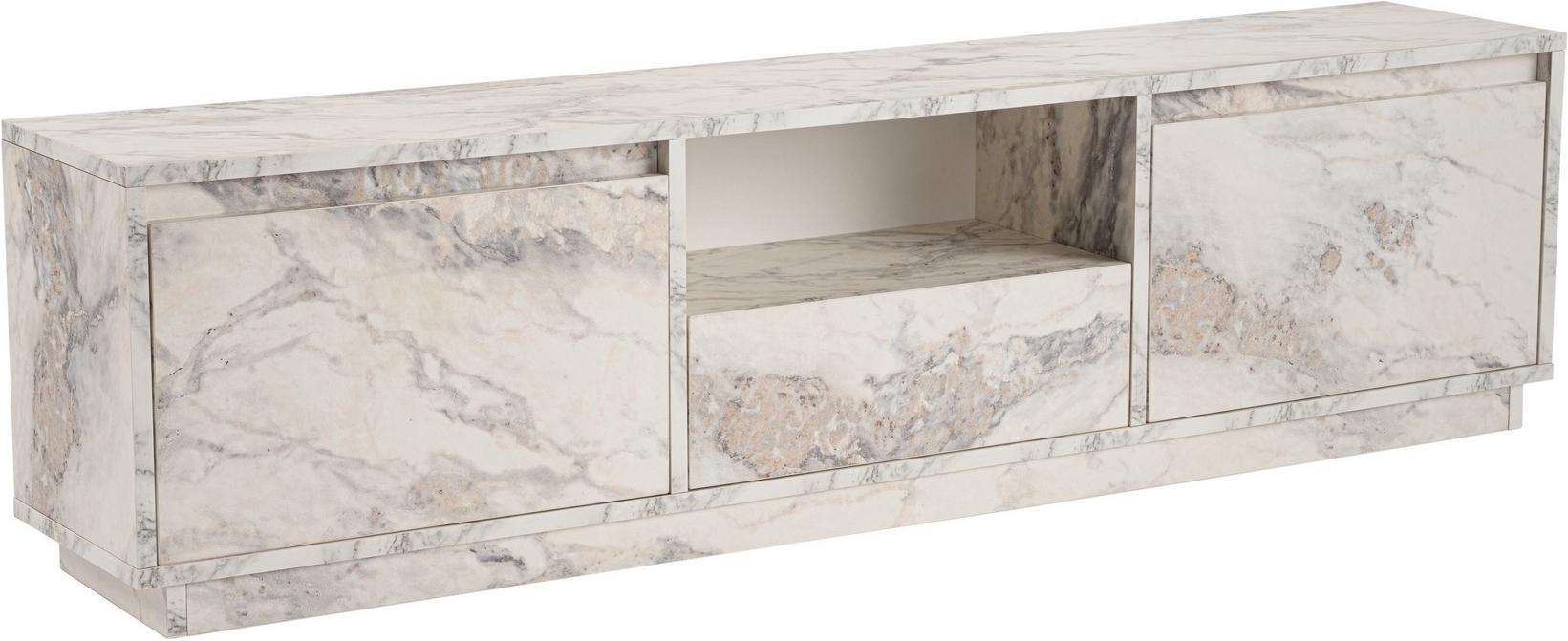 Vanguard TV-bänk - Vit marmor Vanguard TV-bänk - Vit marmor