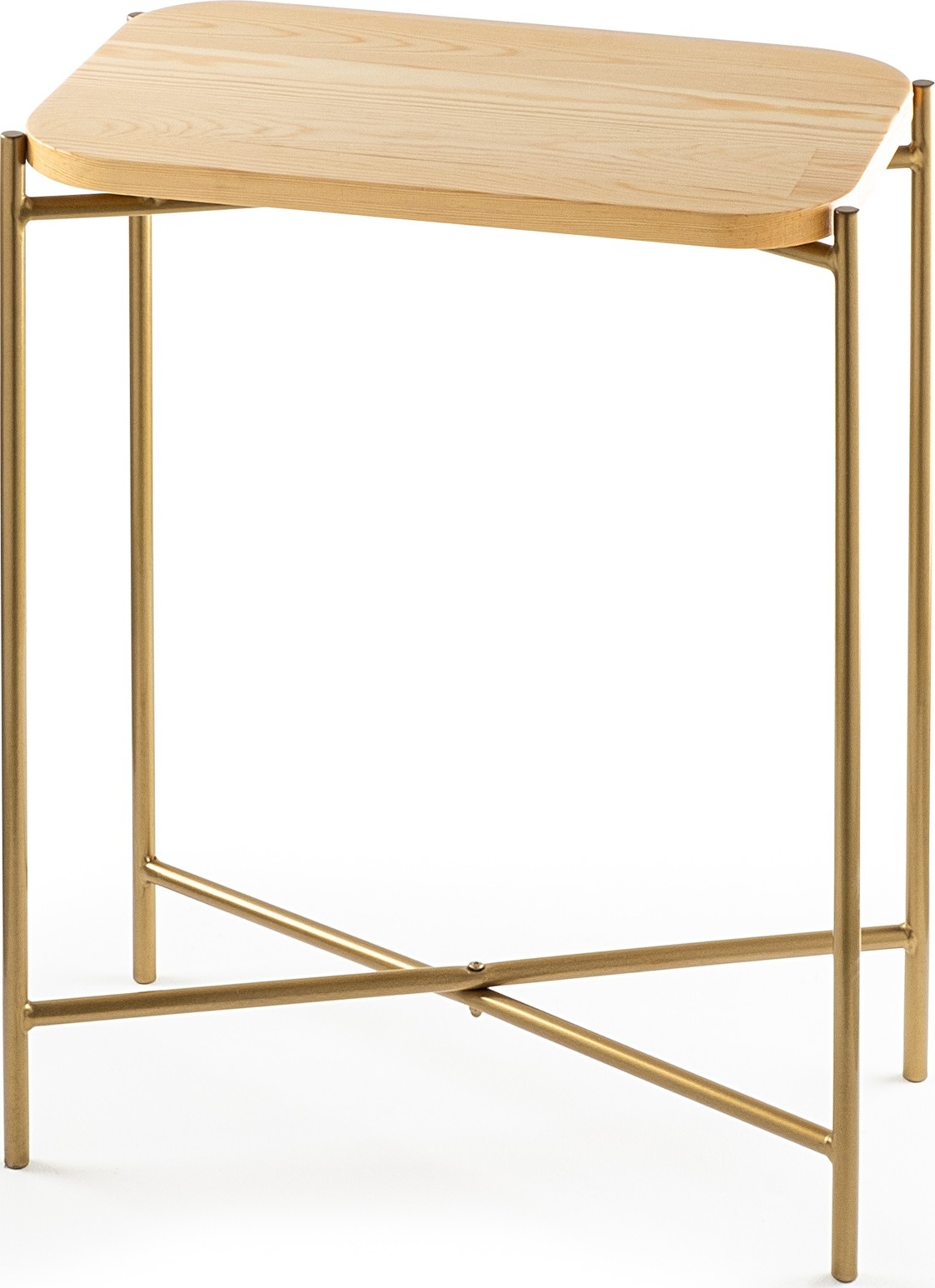 Vela 3 sidobord - Guld/beige