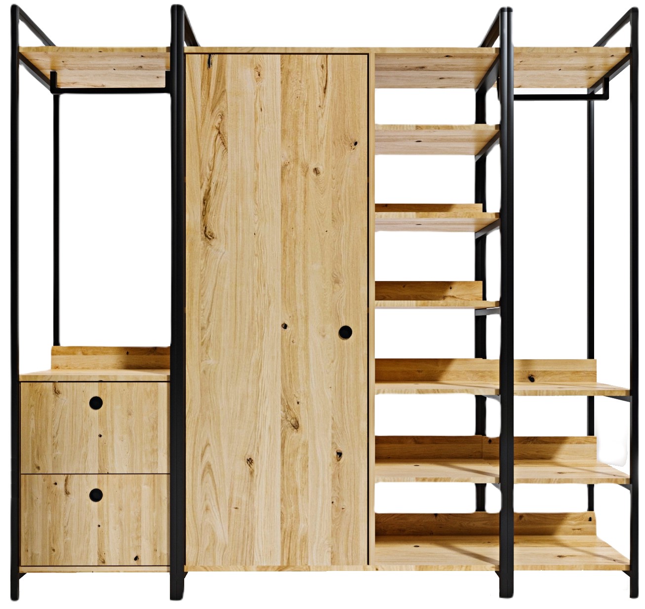 Hallm�bel 200 cm bred - Ek/svart