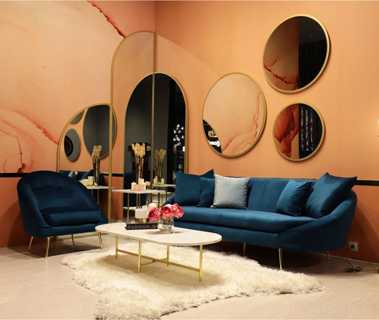 Matilda 3-sits soffa - Petroleumbl�