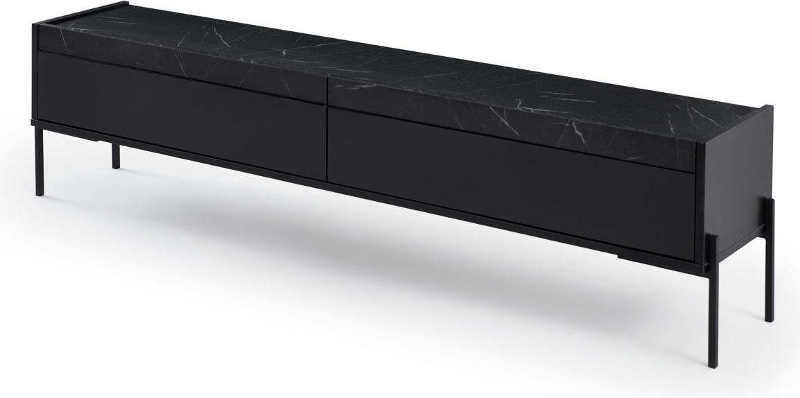 Beskar TV-b�nk - Svart