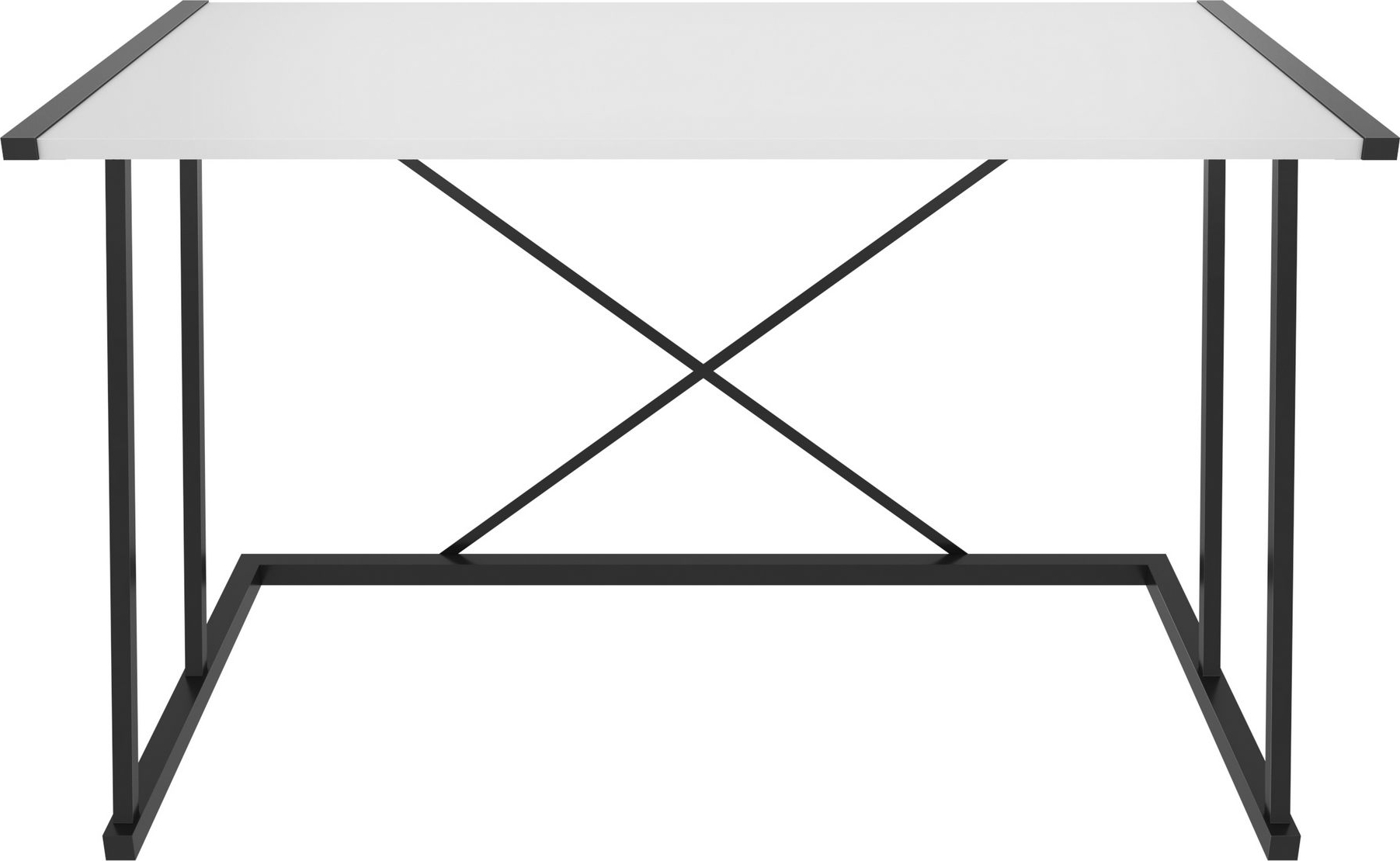 Adelaide skrivbord 114 x 60 cm - Svart/vit