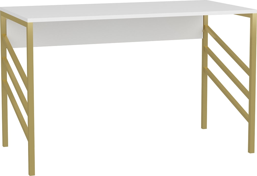 Josephine skrivbord 120 x 60 cm - Guld/vit
