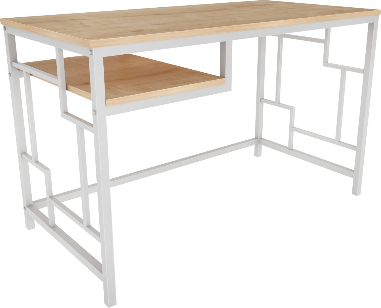 Kennesaw skrivbord 120 x 60 cm - Vit/ek Kennesaw skrivbord 120 x 60 cm - Vit/ek