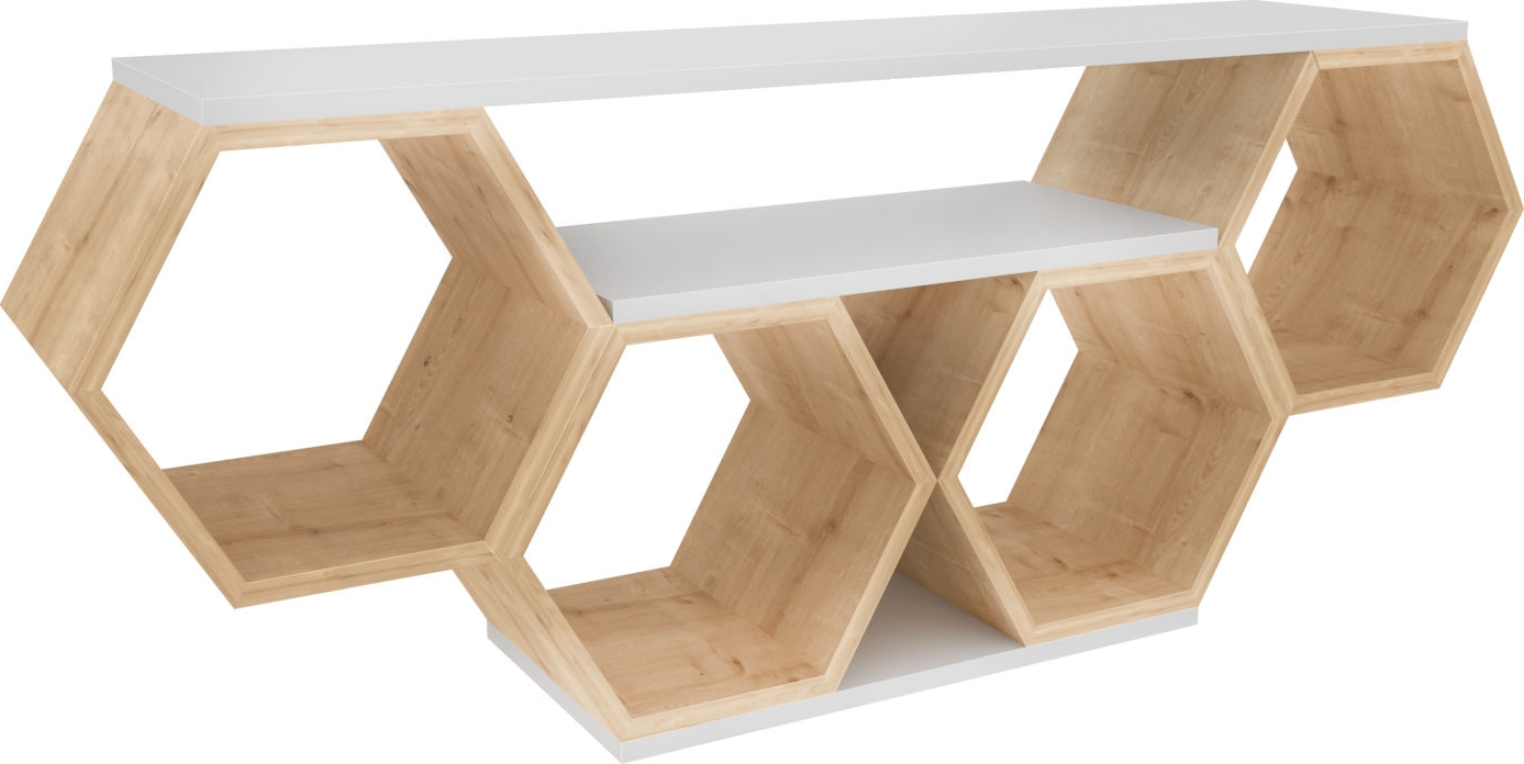 Bal mediabank - Wit/sonoma eiken Bal mediabank - Wit/sonoma eiken