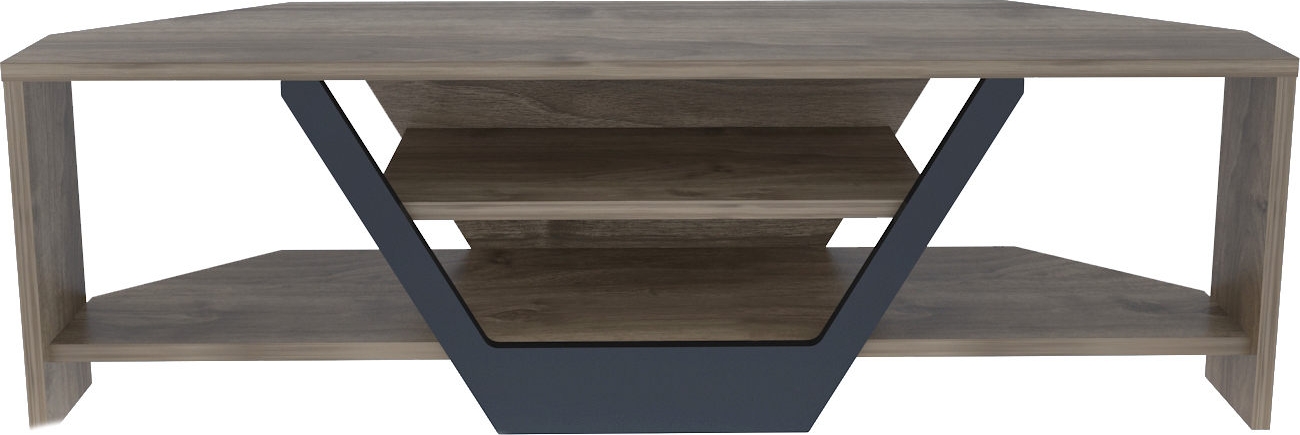 Sares TV-meubel - Walnoot/zwart