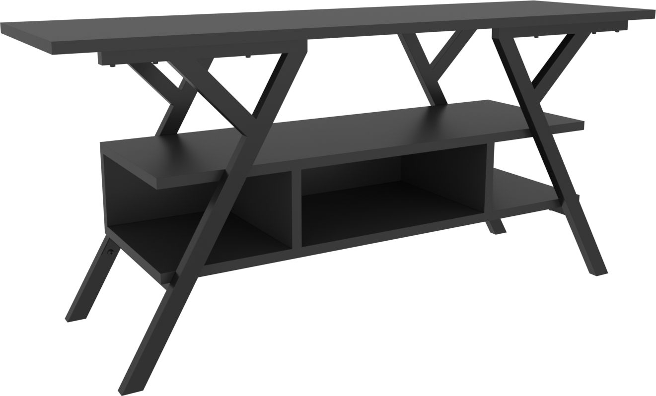 Minerva mediabank - Zwart/antraciet