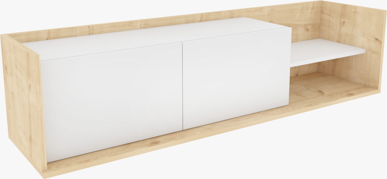 Krog mediabank - Eiken/wit