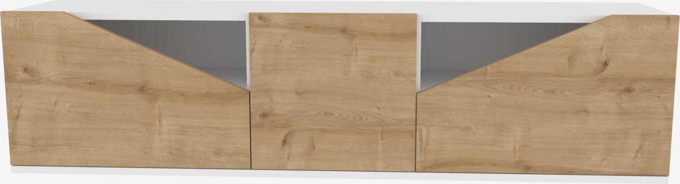 Carson mediabank - Wit/eiken Carson mediabank - Wit/eiken