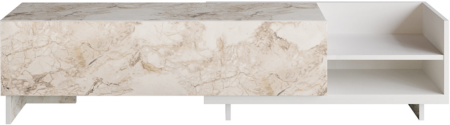 Parion TV-meubel - Wit marmer