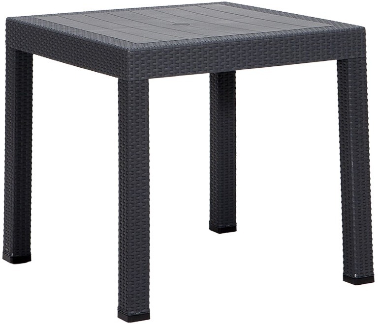 Meco tuintafel 80 x 80 cm - Antraciet