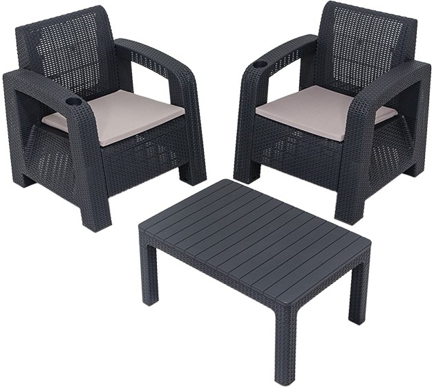 Olimpos loungegroep - Antraciet Olimpos loungegroep - Antraciet