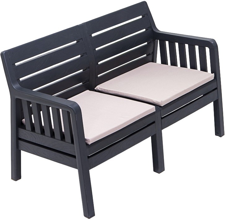 Lara 2-zitsbank - Antraciet Lara 2-zitsbank - Antraciet