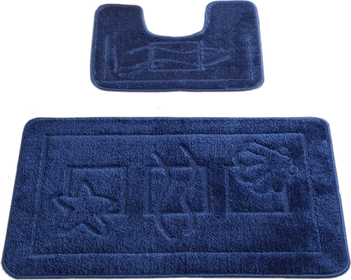 Maritiem badkamerkleed - Donkerblauw Maritiem badkamerkleed - Donkerblauw