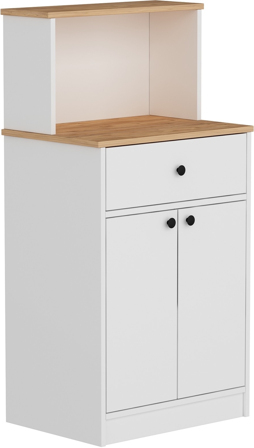 Cucina kast 64 x 45 x 129 cm - Wit/grenen