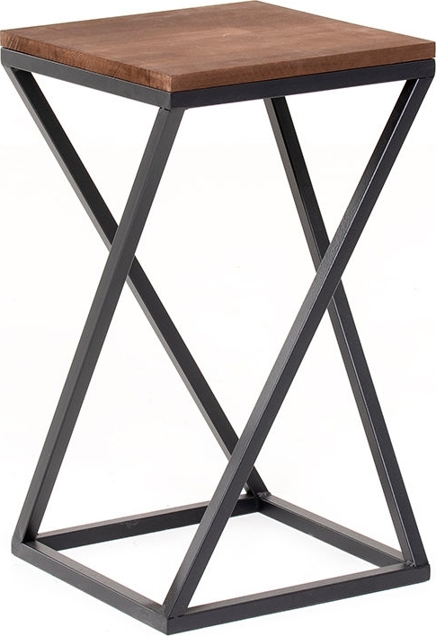 Ajax bijzettafel 35 x 35 cm - Bruin/zwart Ajax bijzettafel 35 x 35 cm - Bruin/zwart