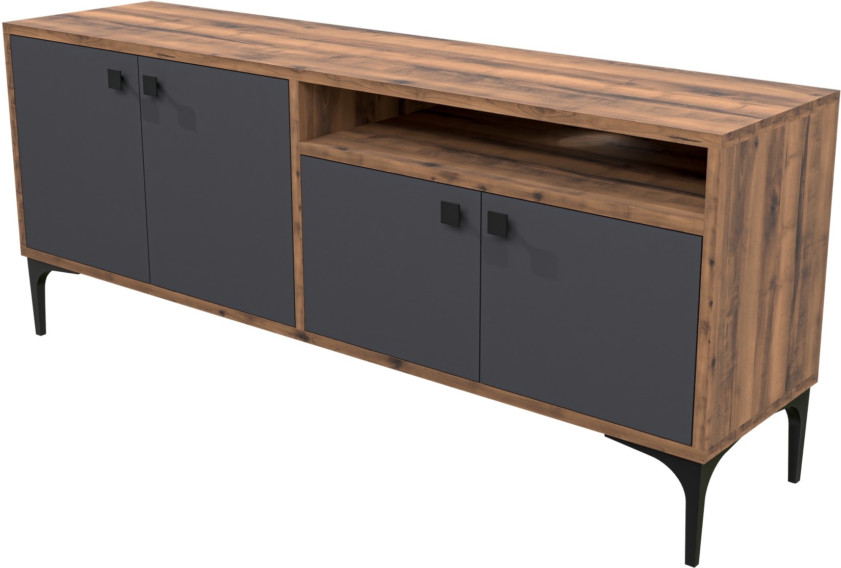 Artemis TV-meubel - Walnoot/antraciet