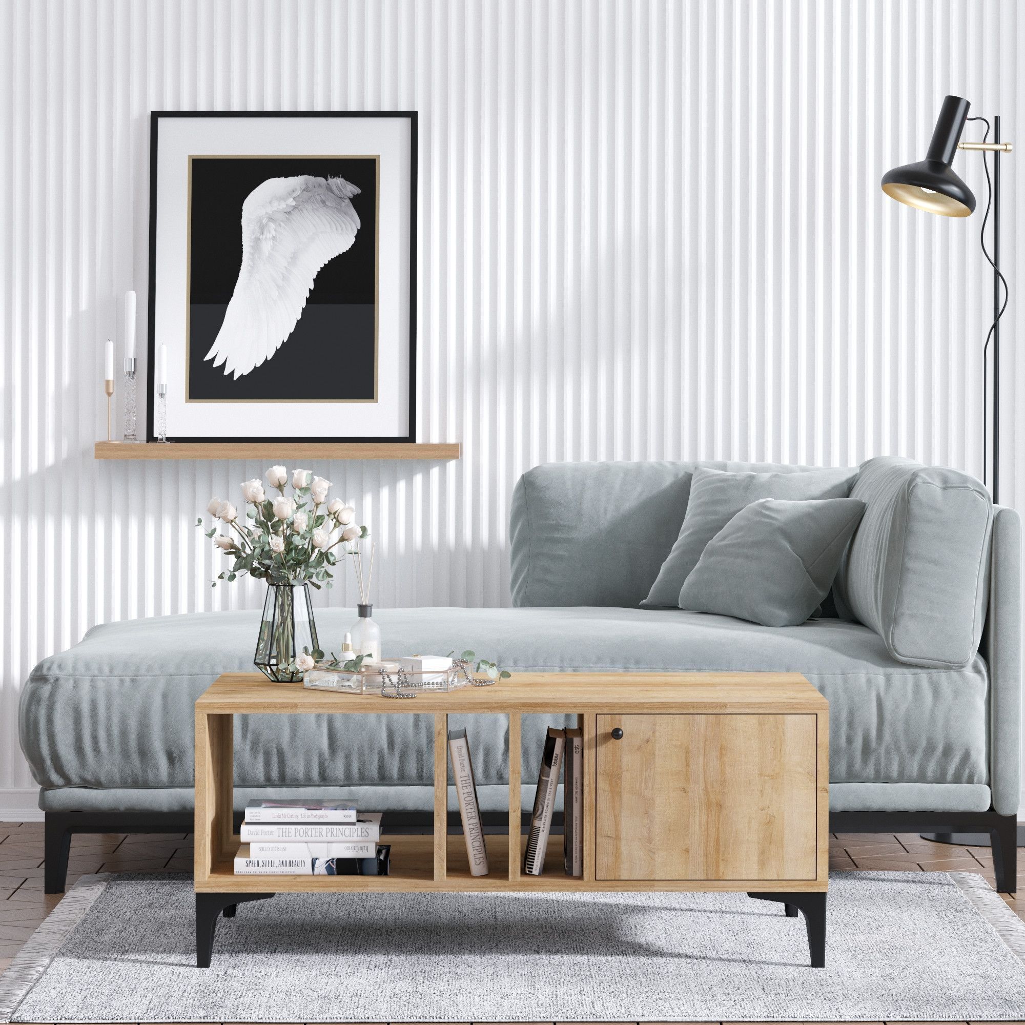 Rigo soffbord i ek 100 x 50 cm Rigo soffbord i ek 100 x 50 cm