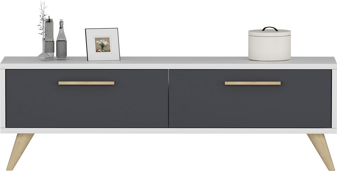 Melisa mediabank - Wit/antraciet