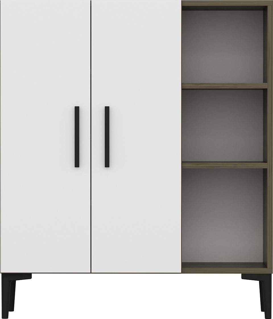 Viva kast - Walnoot/wit