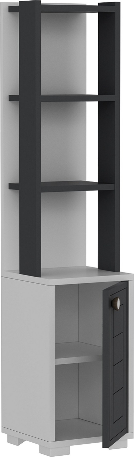 Canard bokhylla - Vit/antracit