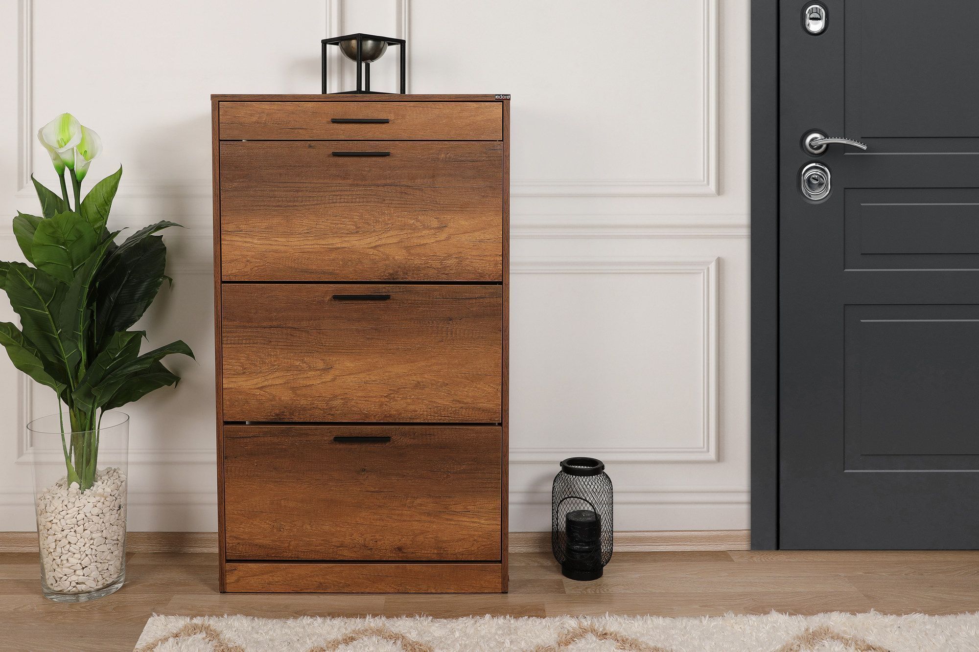 Shock schoenenkast - Walnoot