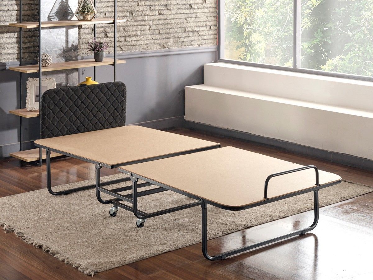 Catalaans opklapbed - Wit/zwart