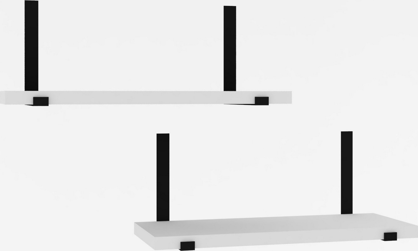 Lama wandplank - Wit Lama wandplank - Wit