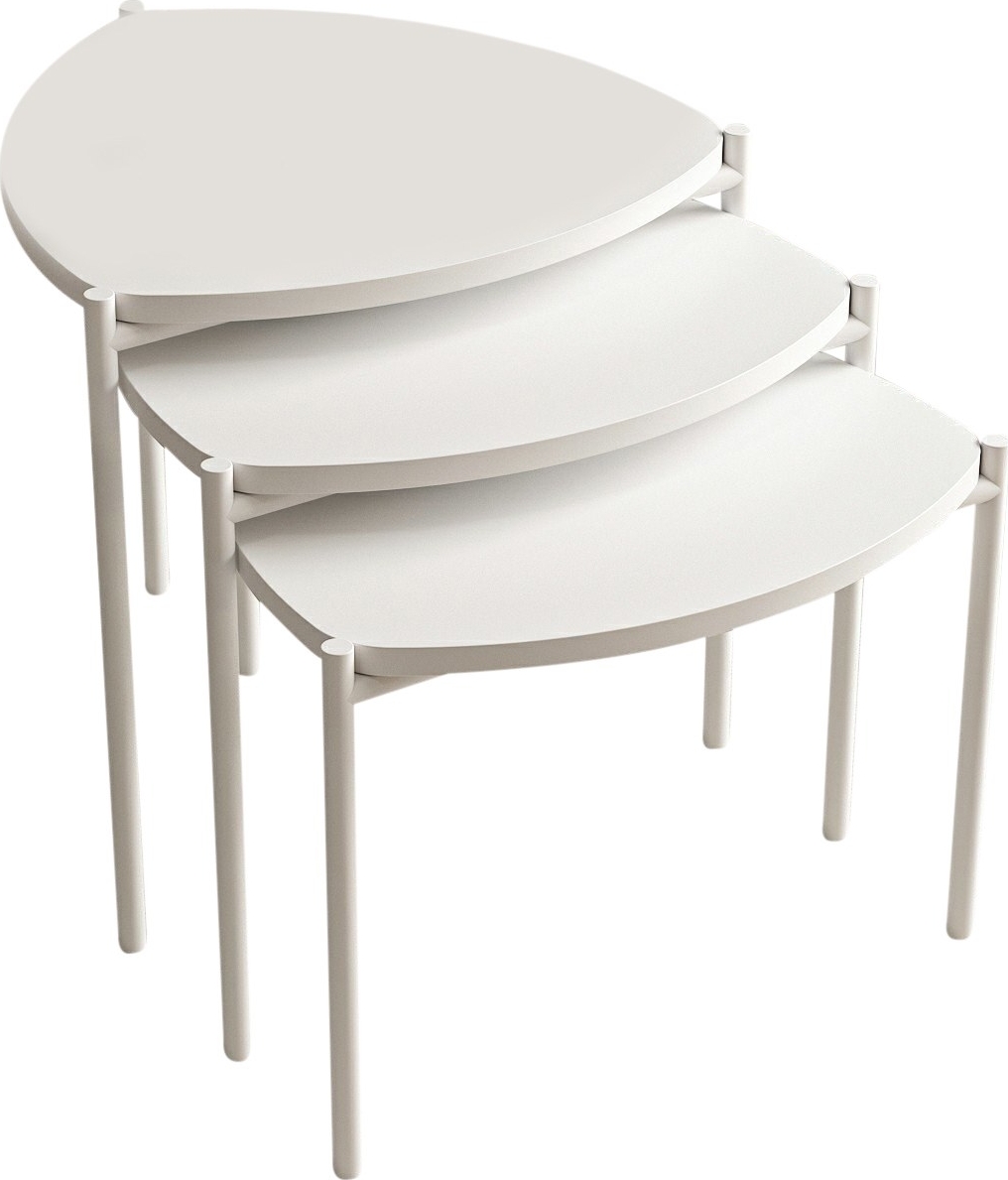 Lenny satsbord 45 x 45 cm - Vit