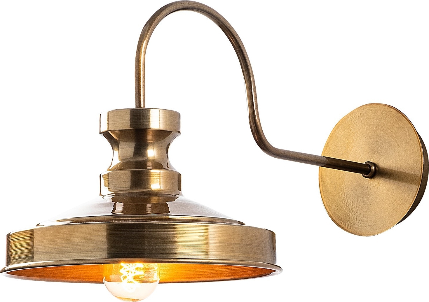 Berkeley wandlamp 182-A - Goud Berkeley wandlamp 182-A - Goud