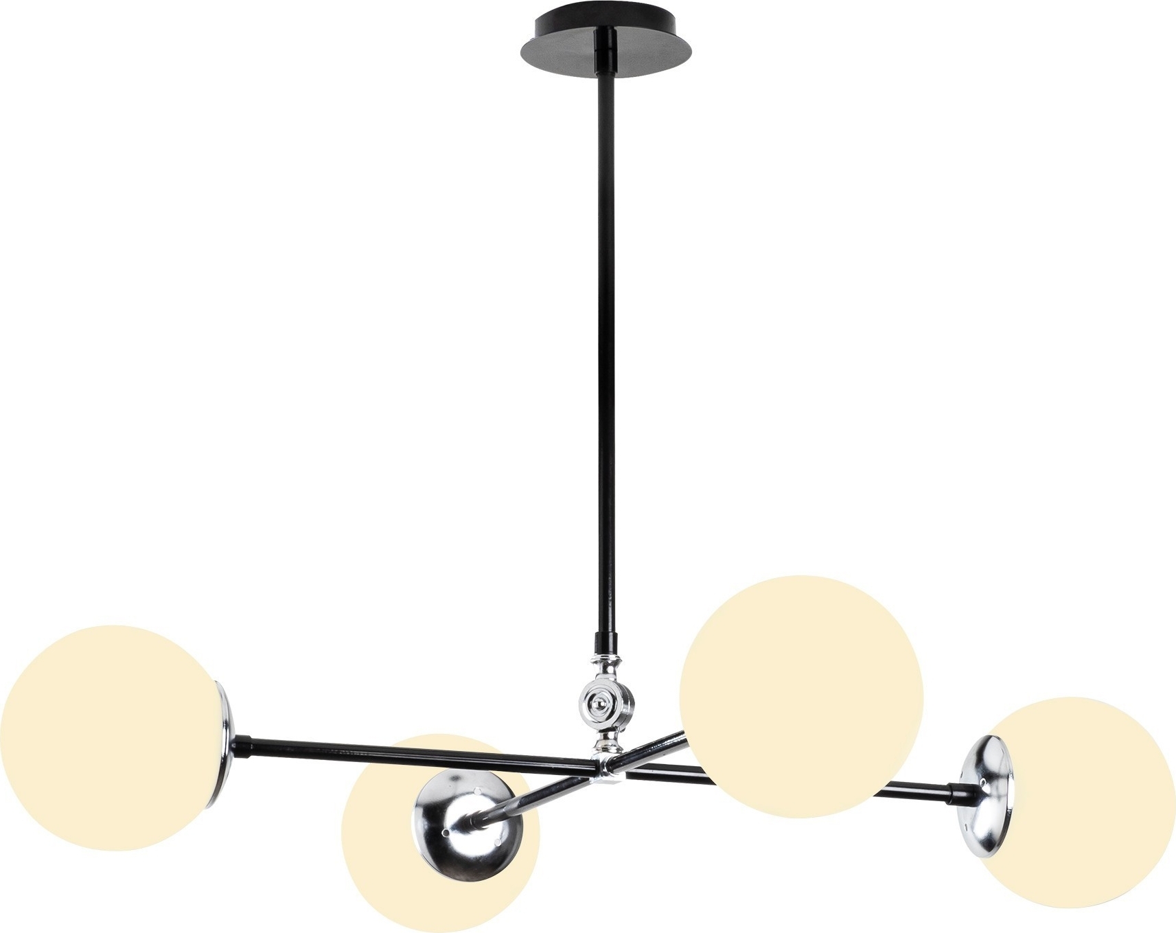 Lorea taklampa 1 - Svart/vit