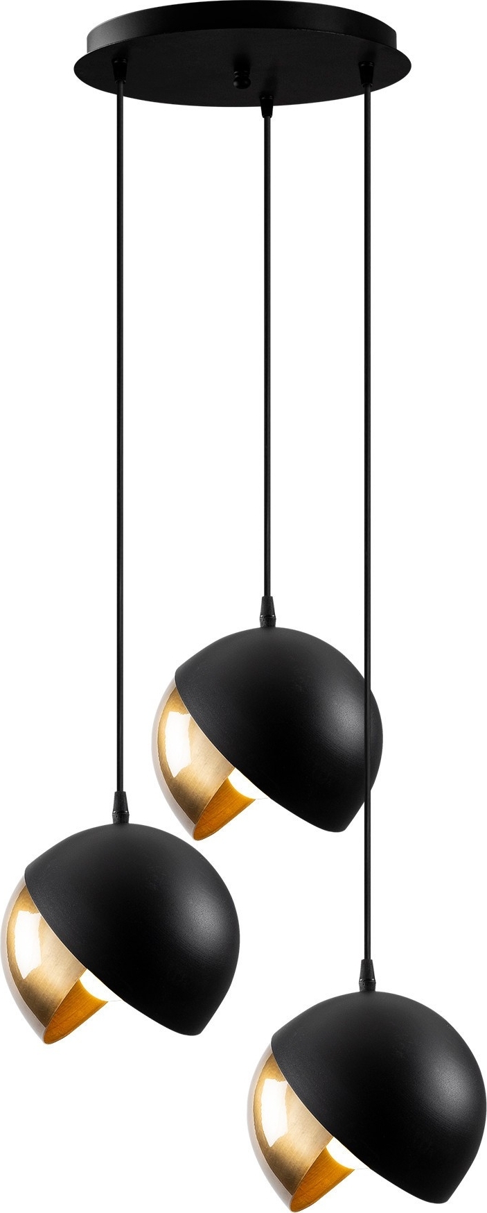 Berkeley plafondlamp 252-S2 - Zwart/goud Berkeley plafondlamp 252-S2 - Zwart/goud