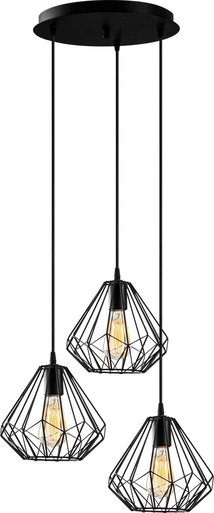 Diamond plafondlamp 704-S2 - Zwart