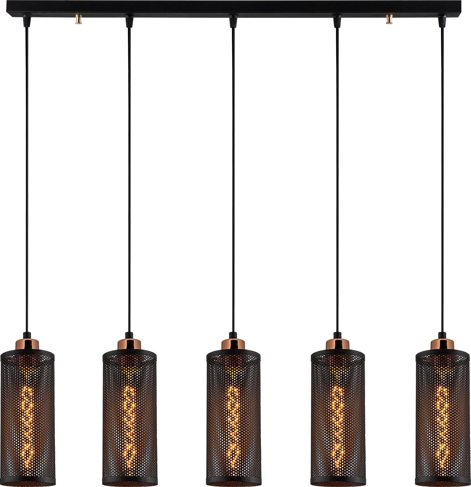 Amason plafondlamp N-984 - Zwart/brons