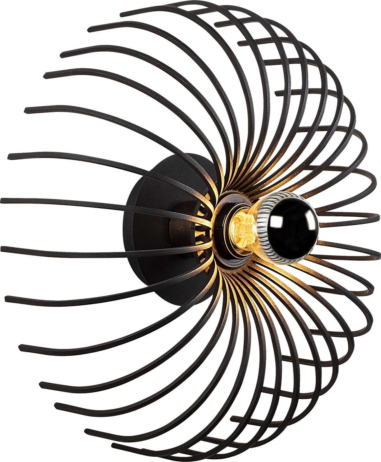 Aspendos wandlamp N-645 - Zwart