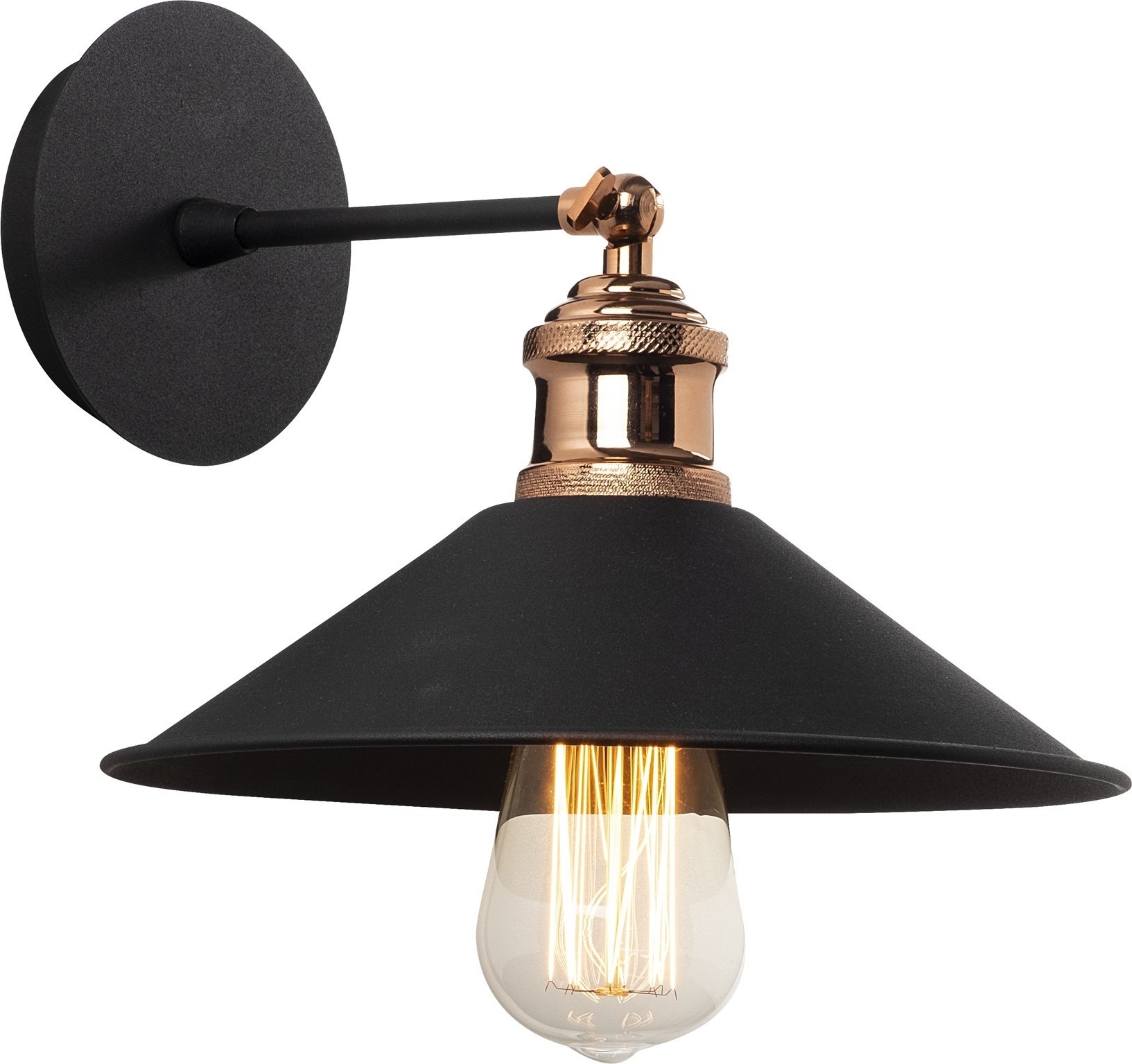 Berkeley wandlamp N-663 - Zwart