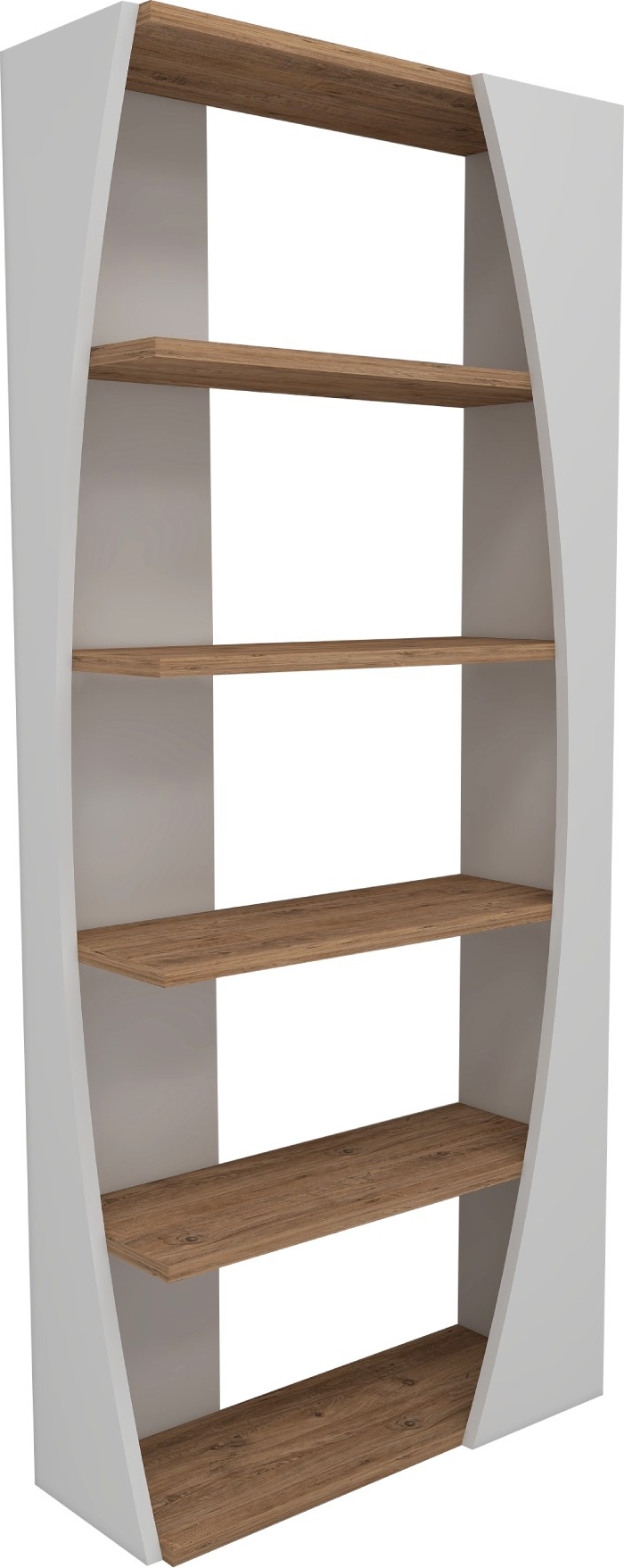 Selge bokhylla - Vit/furu
