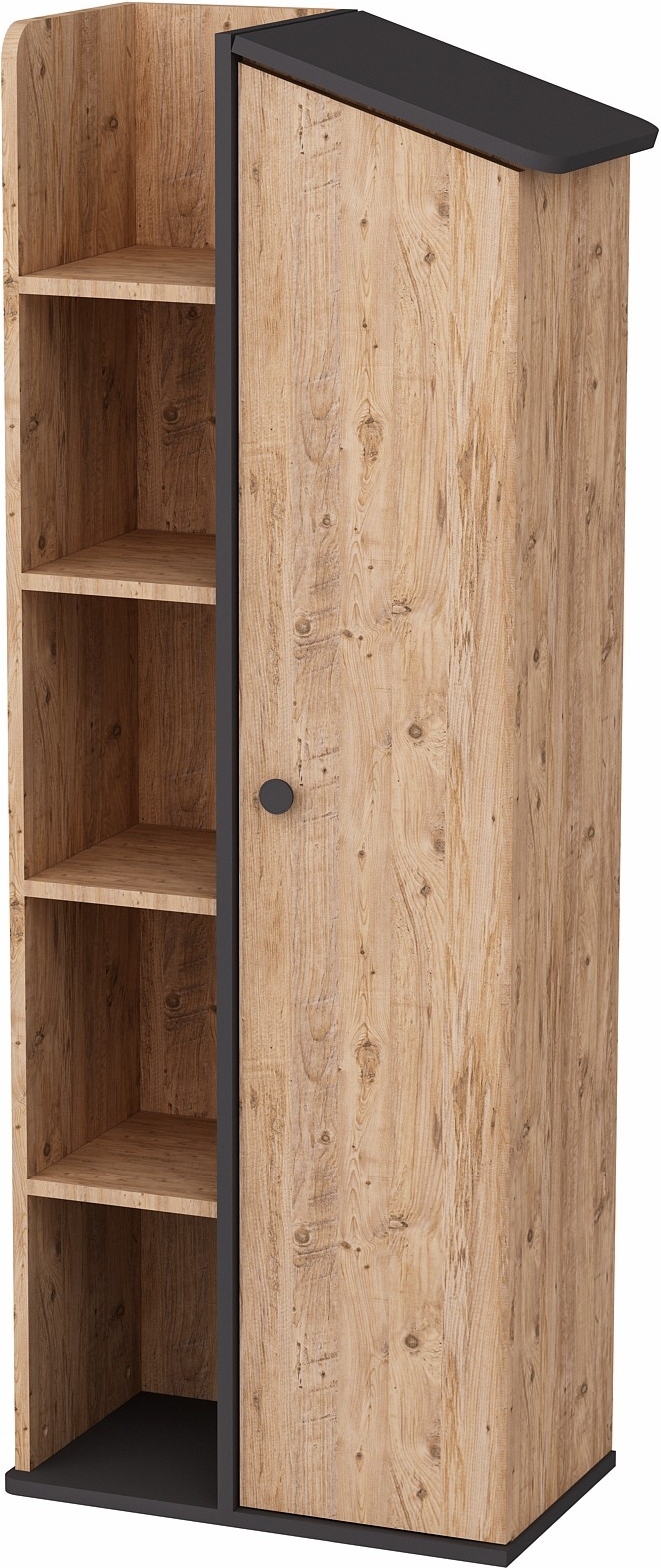 Valerin boekenkast - Grenen/antraciet Valerin boekenkast - Grenen/antraciet
