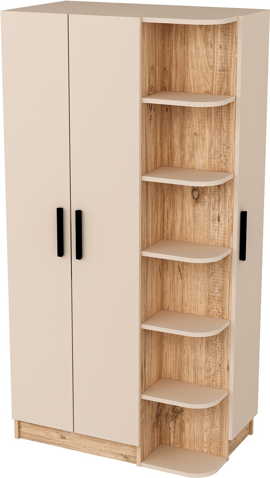 Luses garderob - Furu/beige