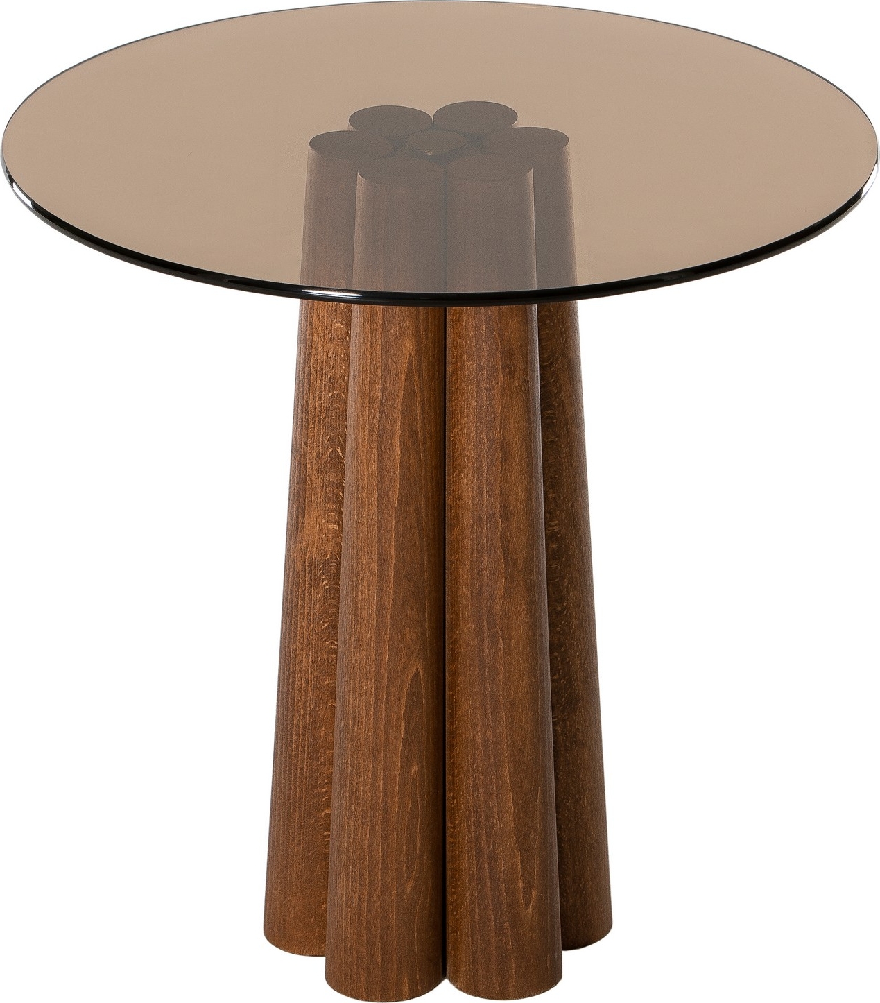 Thales salontafel �50 cm - Brons/walnoot