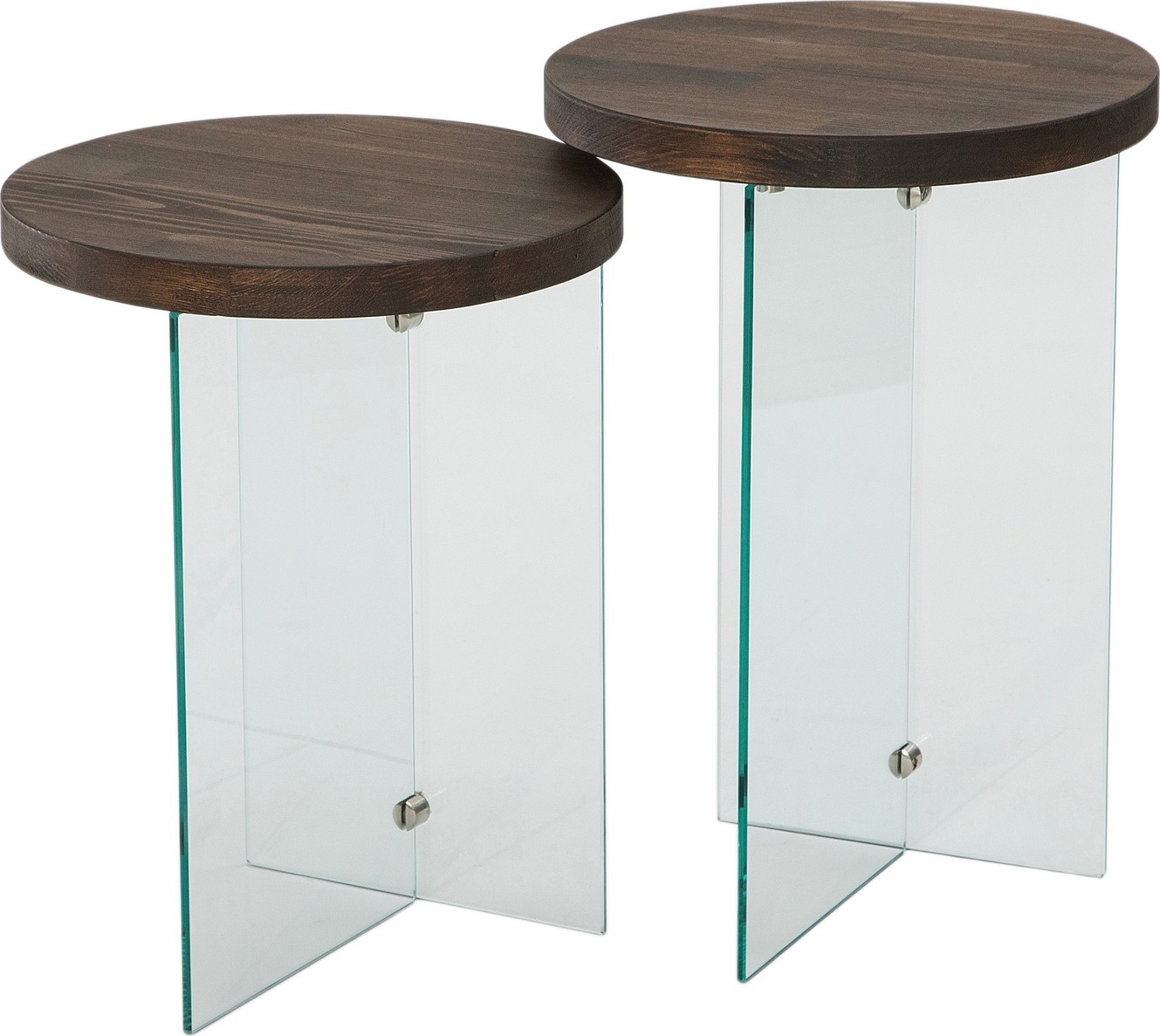 Serenity bijzettafelset �35/35 cm - Walnoot