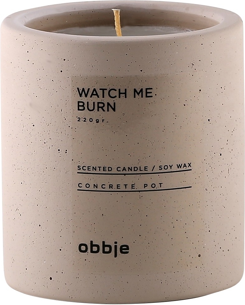 Watch Me Burn geurkaars groot - Beige