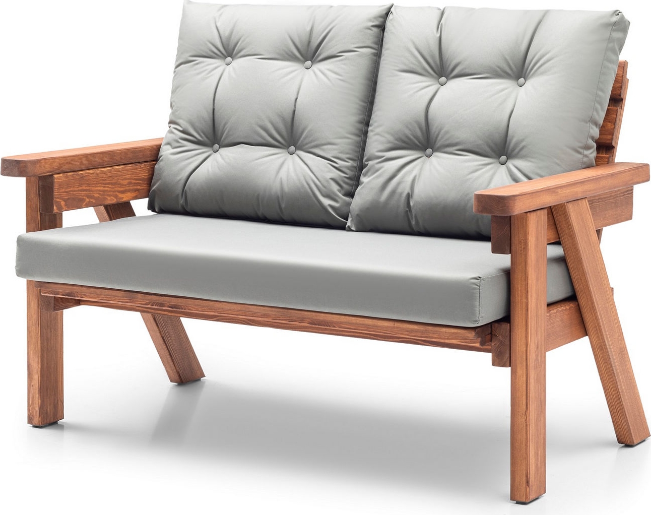 Atlant 2-sits utesoffa - Gr�/valn�t